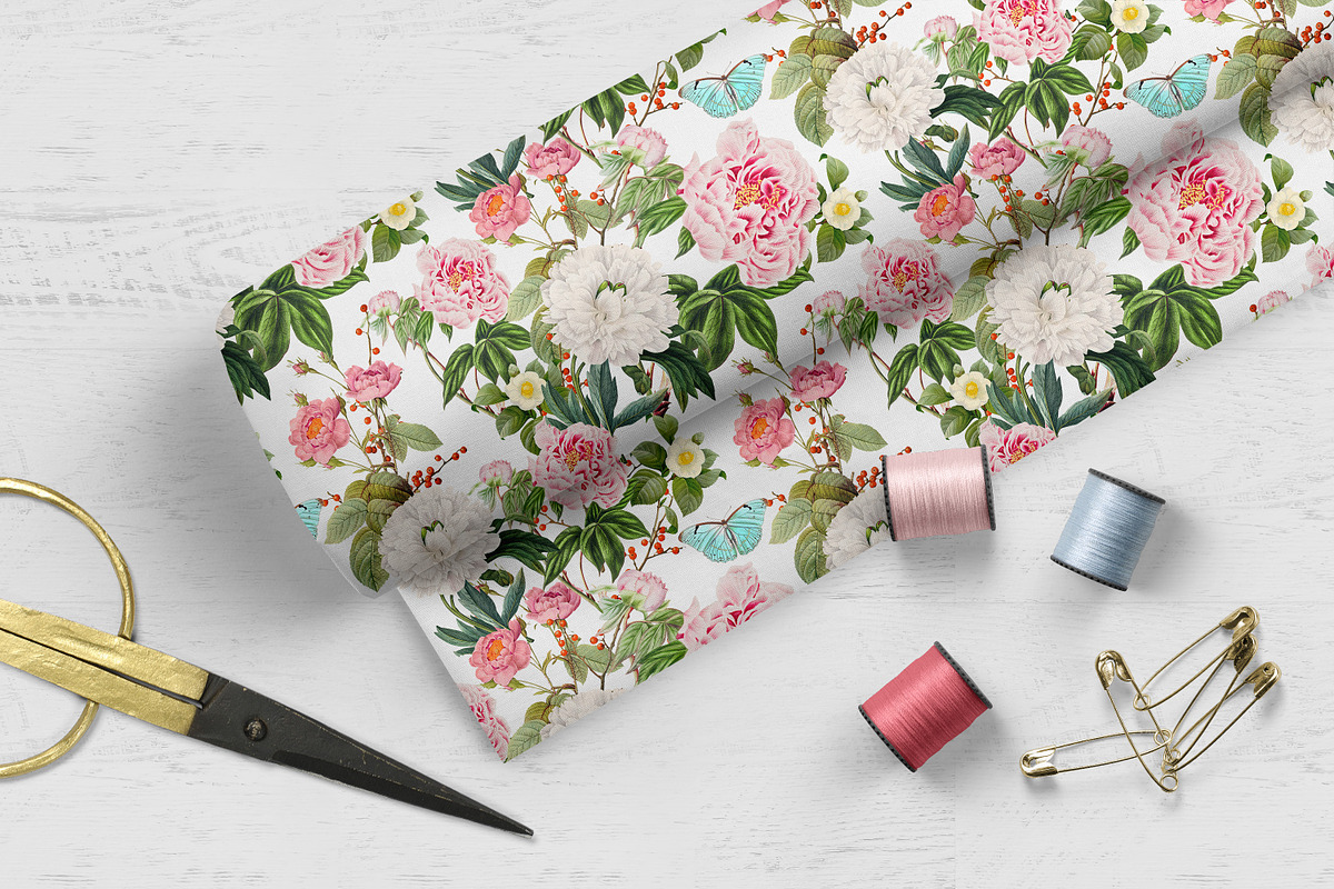 Peony Seamless Pattern, a Pattern Graphic by NastiaDesignsPrints (Photo 7 of 11)