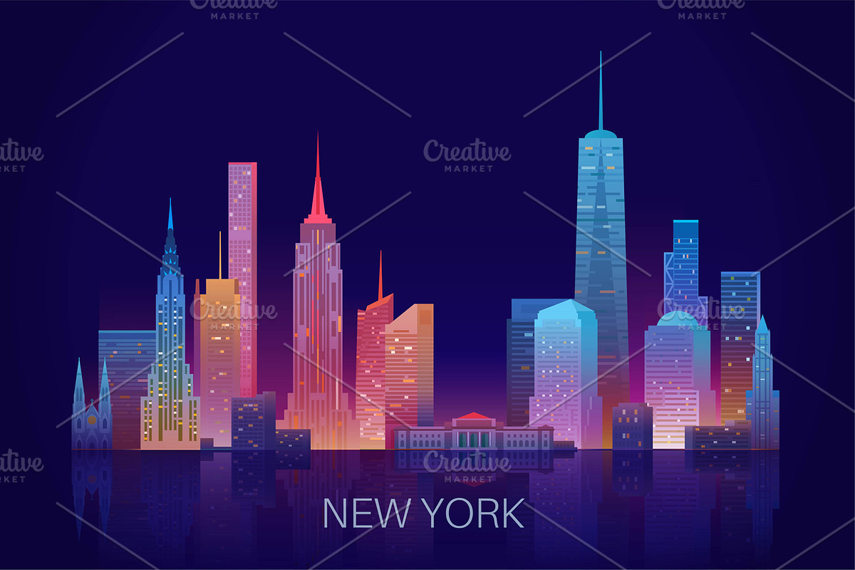 New York skyline, a Work Illustration by GlebTagirov (Photo 5 of 5)