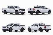 2025 Compact Pickup Truck Mockup Set, an Advertising Mockup by Halal Graphic Studio (Thumbnail 15 of 16)