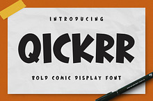 Qickrr Comic Bold Display Font