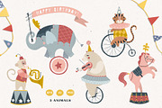 Circus Animals, an Animal Illustration by Lori Room (Thumbnail 2 of 10)