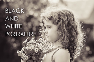 32 B & W Portraiture Presets
