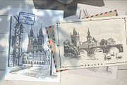 Vintage travel vector set., an Illustration by bioraven (Thumbnail 9 of 12)