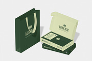 Luxury Box Mockup, a Packaging Mockup by Unerispace (Thumbnail 2 of 5)