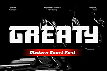 Greaty – Modern Sport Font