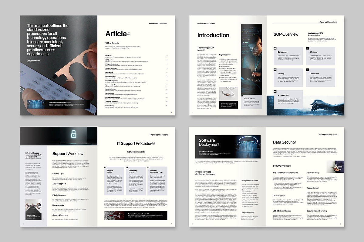 Standard Procedures Brochure Templat, a Brochure Template by BrandPacks (Photo 3 of 6)