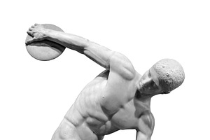 Discobolus or Discus Thrower statue, an Arts & Entertainment Photo by BOOCYS