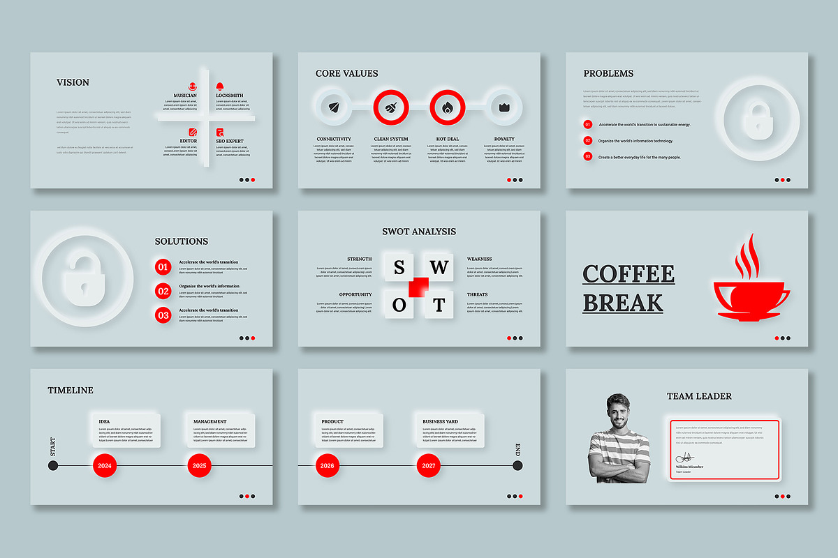 Modern & Clean Business PowerPoint, a Presentation Template by Mighty-Slide (Photo 3 of 5)