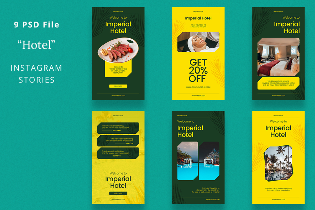Hotel Promotion Instagram & Canva, a Social Media Template by Attype (Photo 3 of 4)