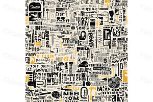 Newspapers Seamless Patterns Set