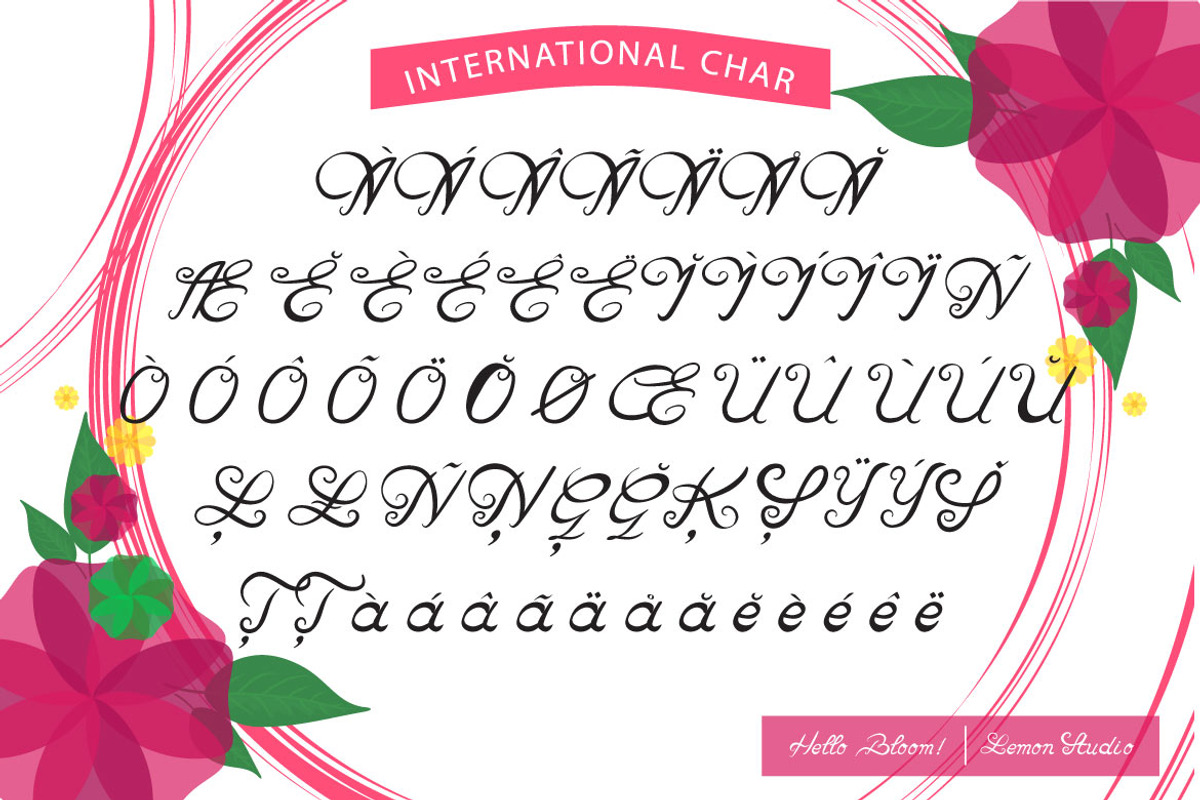 Hello Bloom! - Edgy script, a Script Font by Lemon Studio Type