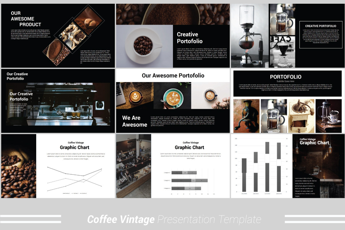 Coffee Vintage MNML Keynote Template, a Presentation Template by Presentation Official (Photo 9 of 13)