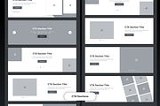 Unique Website Sections Kit in Figma, a Wireframe Template by nwdigitalstore (Thumbnail 10 of 14)