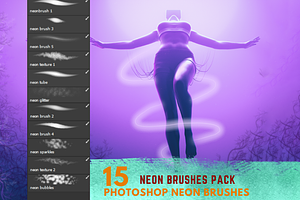 15 Photoshop Neon Brushes