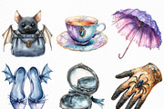 Watercolor Sepia Coquette Halloween, an Illustration by Craft Nest (Thumbnail 5 of 6)