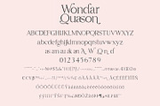 Wondar Quason Classic Serif Typeface, a Serif Font by Maulana Creative (Thumbnail 9 of 10)