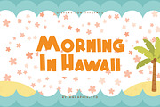 Squire Hawaii Display Font, a Sans Serif Font by KennedyStudio (Thumbnail 2 of 8)