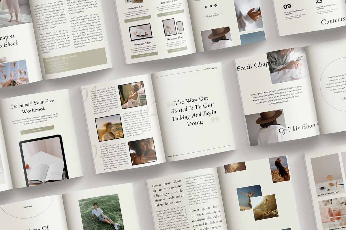 Ebook + Workbook Bundle | CANVA, a Magazine Template by Ralony (Photo 22 of 26)