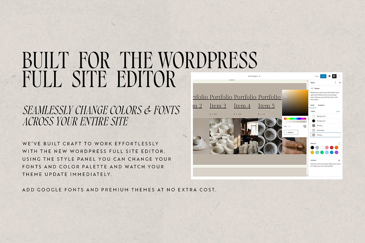 Craft Theme - WordPress Template, a WordPress Template by Sweet Horizon Studio (Photo 3 of 5)