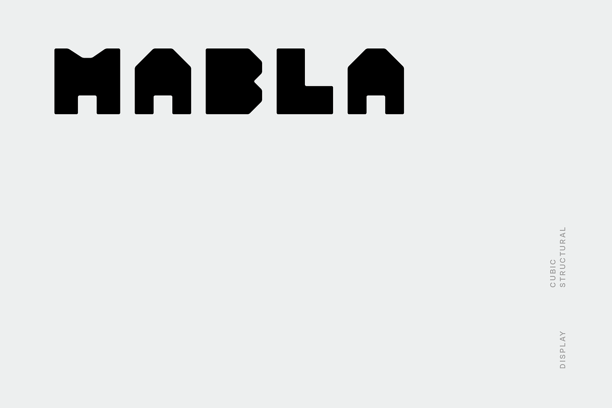 Mabla Font, a Sans Serif Font by baqoos (Photo 1 of 7)