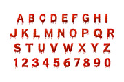 Blood 3D Font, a Font by Loudoun Design Co. (Thumbnail 2 of 6)