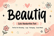 Beautiq, a Script Font by Wow Magic (Thumbnail 1 of 4)