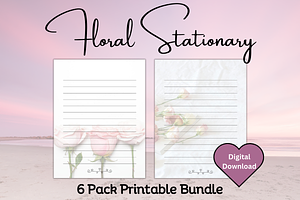 Floral Printable Stationery Bundle