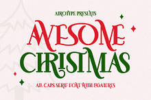 Awesome Christmas Display Serif Font