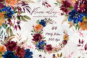 PNG Flower valley 2, an Illustration by Art Watercolor Stories