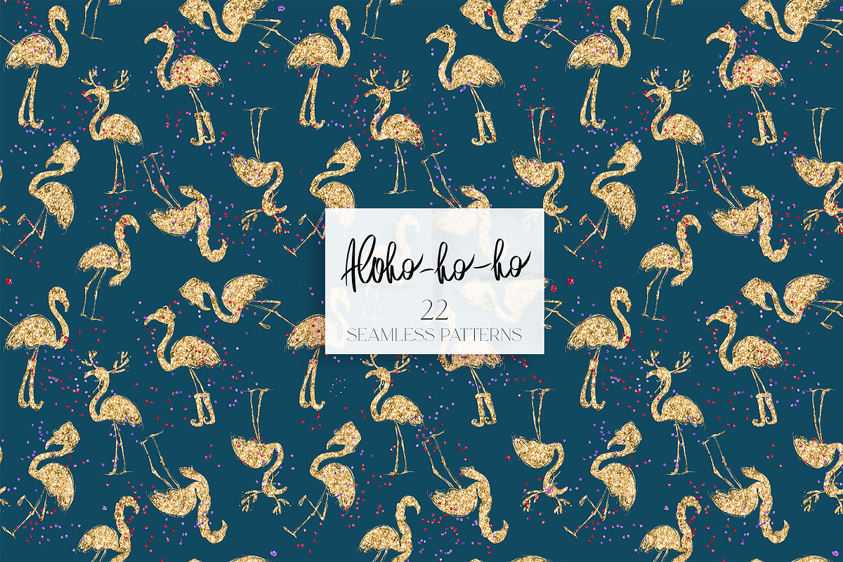 Tropical Santa Christmas Patterns, a Pattern Graphic by KaramfilaS (Photo 12 of 28)