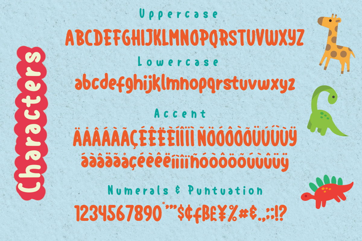 Sale ! Baby Arthara Typeface + Bonus preview 5