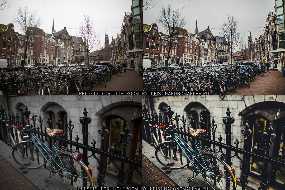 AMSTERDAM- 9 Lightroom Presets, an Action Add-On by Graphics, Presets, Photos (Photo 5 of 8)