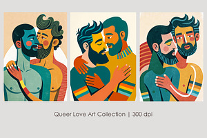 Queer Love Art Collection, a Person Illustration by StockVerse Creative