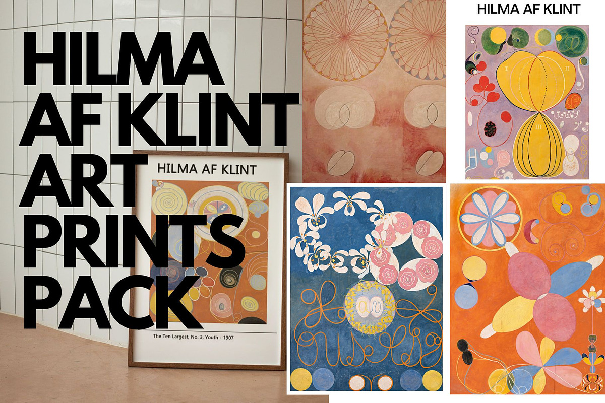 Hilma af Klint Masterpiece Pack, a Decorative Illustration by Saint aury Studio (Photo 1 of 7)