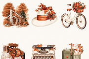 New England Leaf Peeping Clipart, an Object Illustration by BusyDaydesign (Thumbnail 3 of 9)