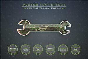 Army - Editable Text Effect