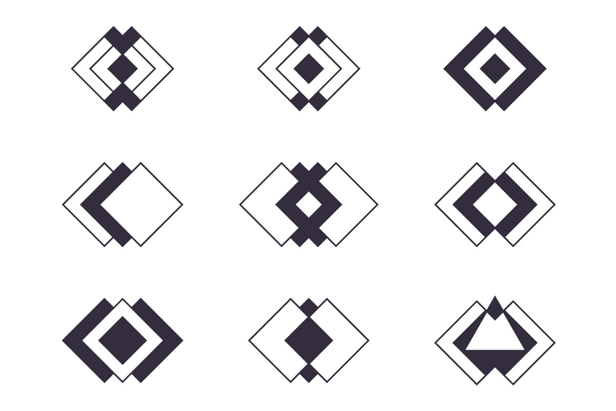 Set of trendy logotypes, an Education Illustration by Helen Sko (Photo 4 of 9)