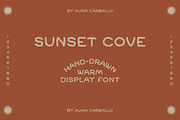Sunset Cove Typeface, a Handwritten Font by olinevod (Thumbnail 2 of 4)