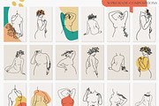 Body Positive. Line Art Female Body, a Healthcare Illustration by AnMark (Thumbnail 3 of 10)