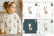Little llama Patterns & Clipart, an Animal Illustration by GoldmoonUA (Thumbnail 2 of 5)