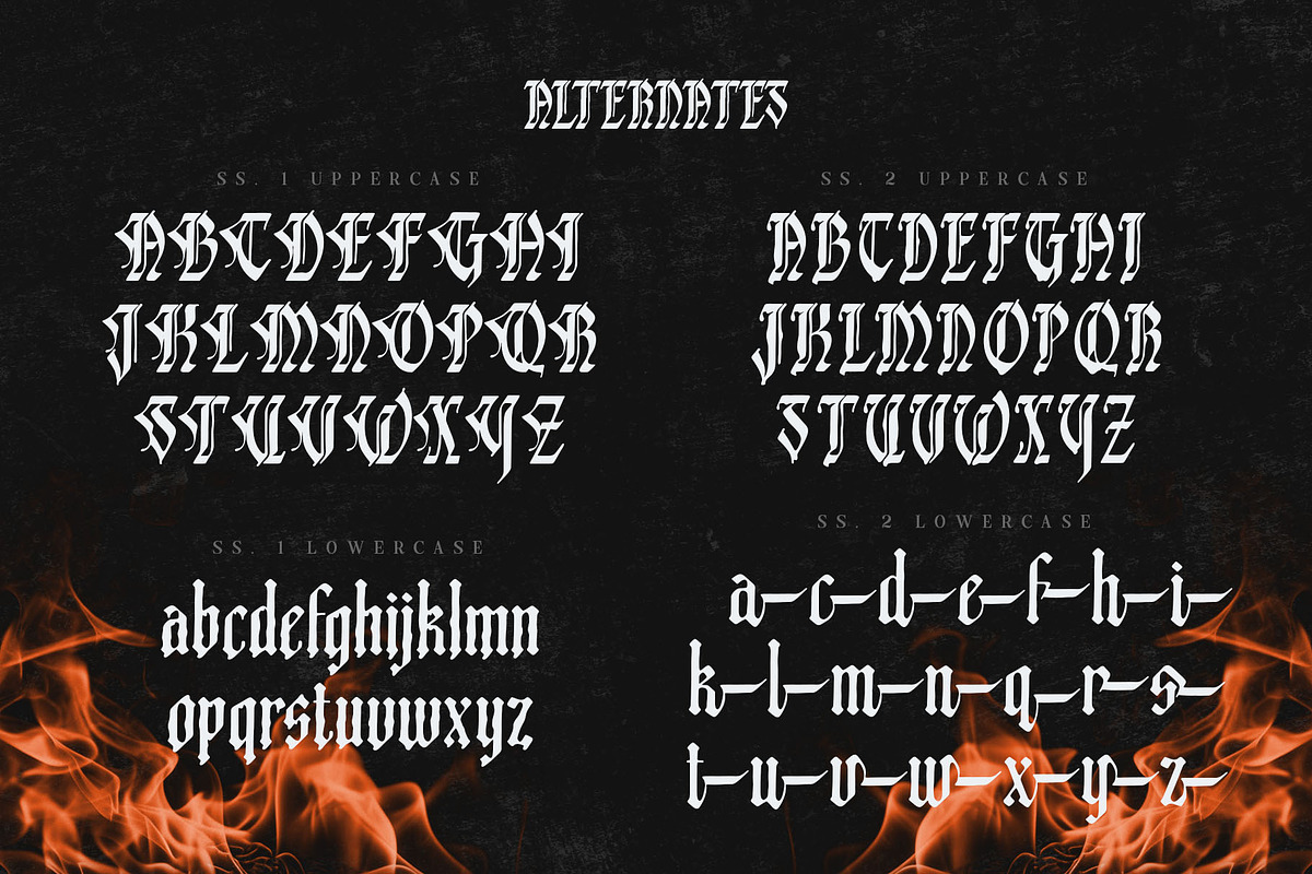 Black Dakota Typeface, a Blackletter Font by alit design (Photo 4 of 15)