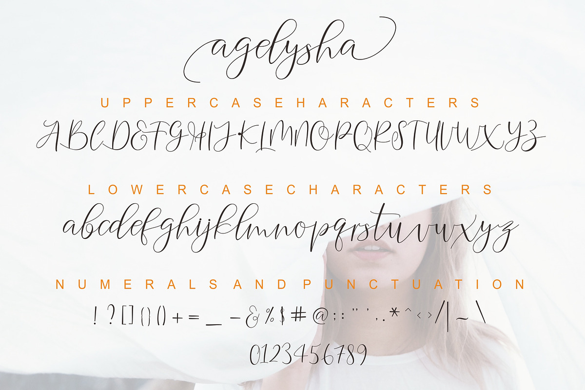 Agelysha Script, a Script Font by Nowlystudios (Photo 9 of 10)