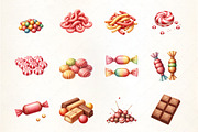 Candy Collection Clipart, an Illustration by CrexoraLab (Thumbnail 2 of 5)