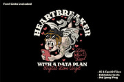 punk angel mascot holding smartphone, a Branding & Logo Template by Judsart (Thumbnail 1 of 3)