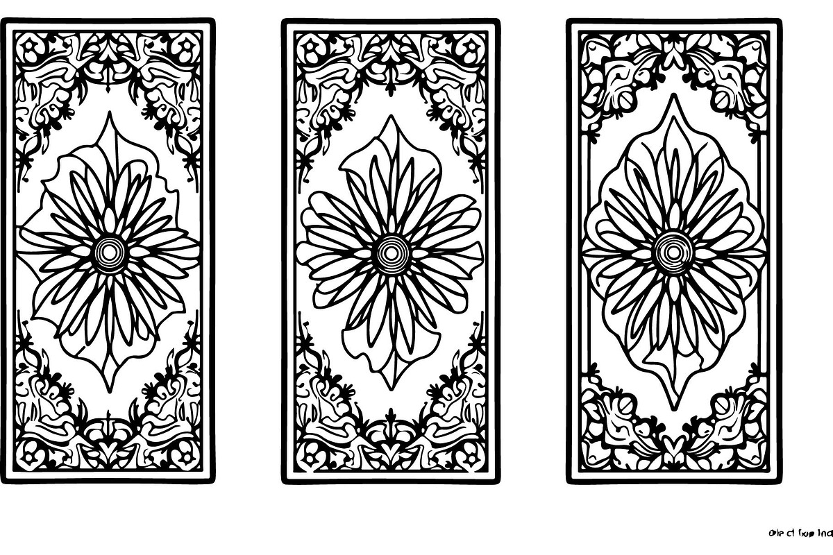Ornate Stair Riser Designs Pack, an Object Graphic by Designer_Momina (Photo 4 of 5)