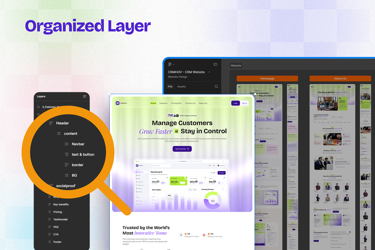 CRMHive - CRM SaaS Website UI Kit, a Landing Page Template by Brix Lab (Photo 5 of 13)
