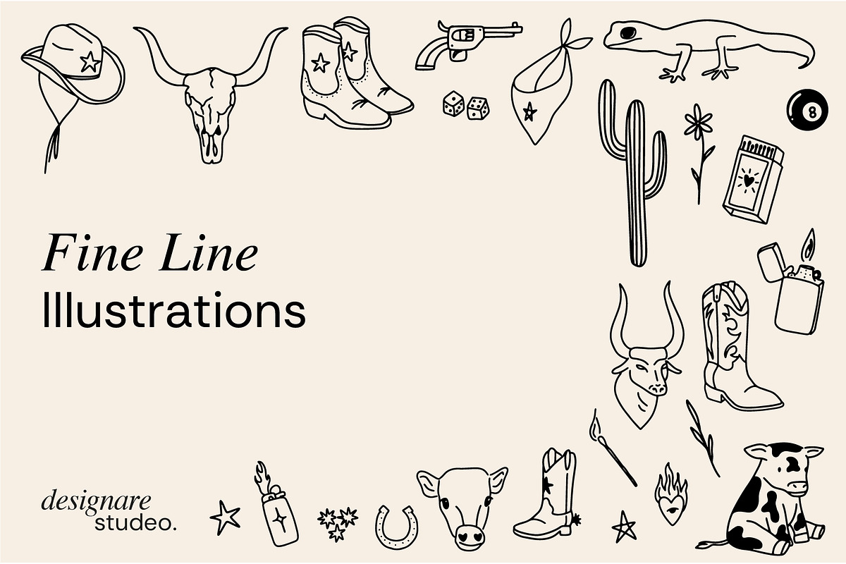 Cowgirl Illustrations, a Decorative Illustration by ginni illustrations (Photo 3 of 5)