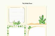 Cactus Watercolor - Editable Planner, a Decorative Illustration by An Design (Thumbnail 4 of 5)