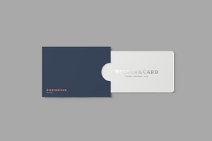 Holder And Card Mockups