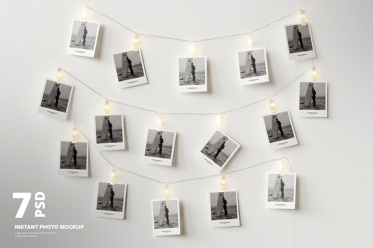 Instant Photo Mockup Set, a Household Mockup by WebAndCat (Photo 1 of 11)